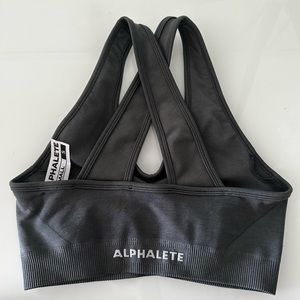Alphabets Amplify bra size small in color Smoke